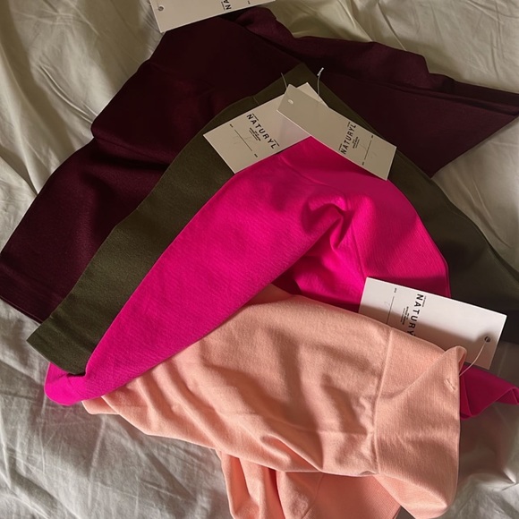 🆕 Naturyl Basic Booty Shorts Baby Pink - Picture 6 of 9